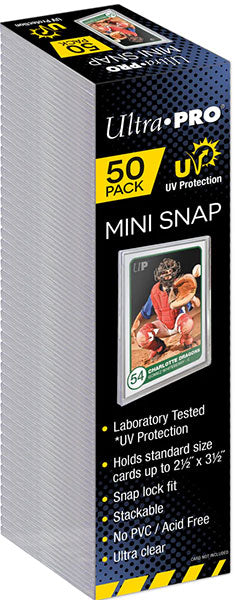 ULTRA PRO MINI SNAP UV Bustina Rigida Trasparente 50pz