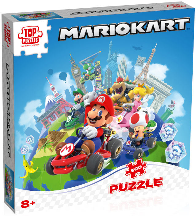 Puzzle 500pz Mario Kart In Giro per Il Mondo