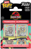 FUNKO BITTY POP 2 Pack Jurassic Park T.Rex & Dilophosaurus