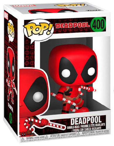 FUNKO POP Holiday Deadpool w/Candy Canes Bobble 400
