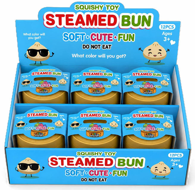 Squishy Baozi Dumpling Steamed Bun 9cm 1pz Assortimento