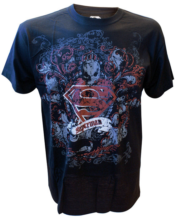 T-Shirt Superman Dark Logo Nero S