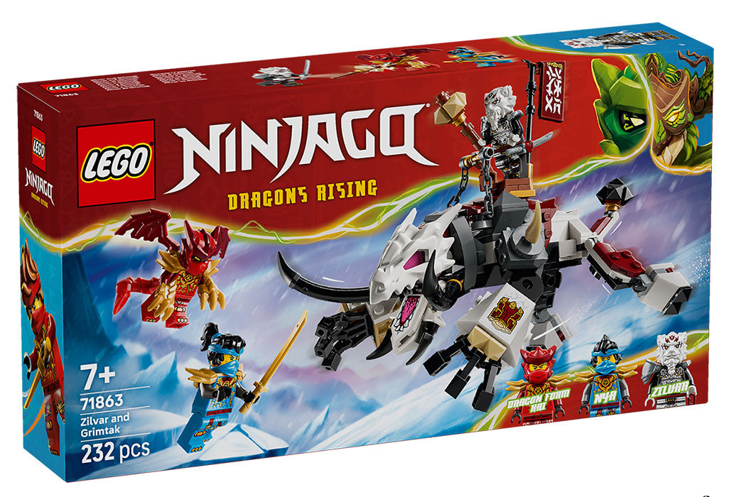71863 Ninjago Zilvar e Grimtak la Bestia Drago