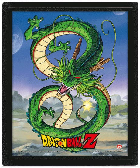 Quadro 3D Dragon Ball Z Shenron
