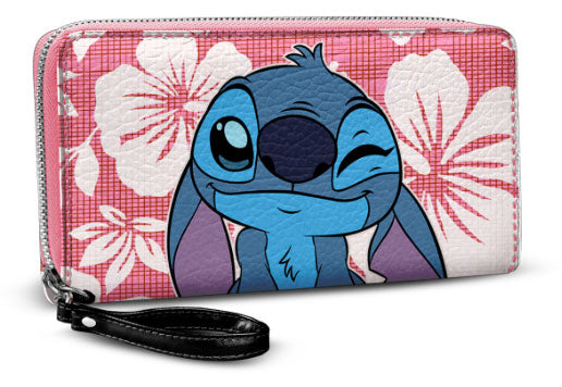 Portafoglio Disney Stitch Flowers Pink