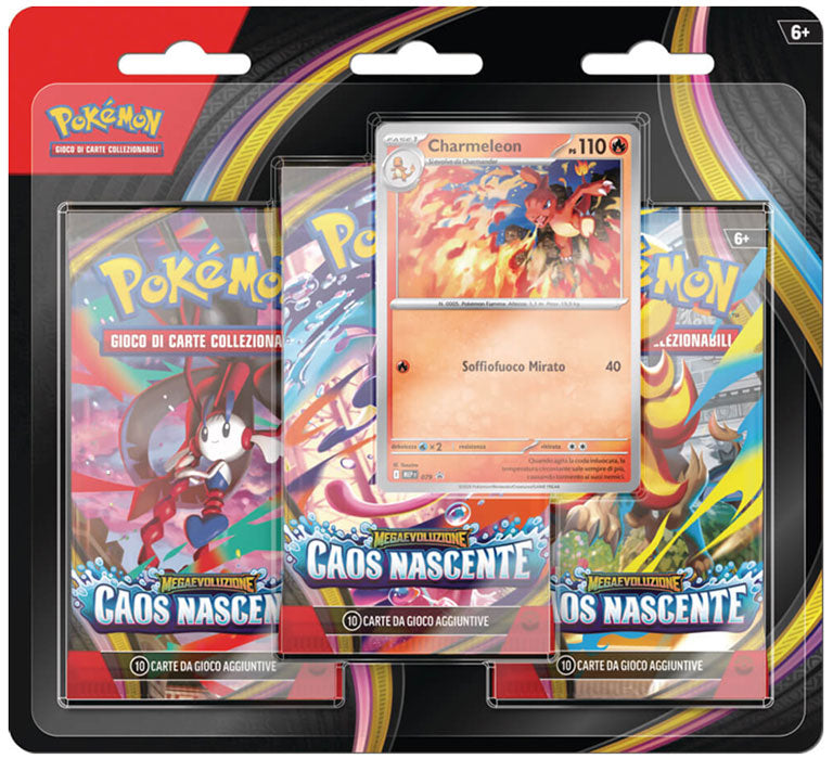 Pokemon ITA MEGAEVO Caos Nascente Blister 3 Buste