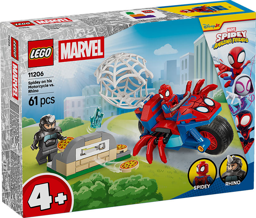 11206 Marvel Spidey Sulla Moto Contro Rhino