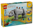 31171 Creator 3 in 1 Animali Maestoso Rinoceronte RARE
