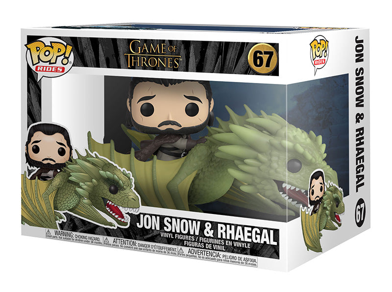 FUNKO POPS Rides Game of Thrones Jon Snow & Rhaegal 67