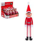 Peluche Christmas Red Long Leg Elfo 30cm 1pz Assortimento