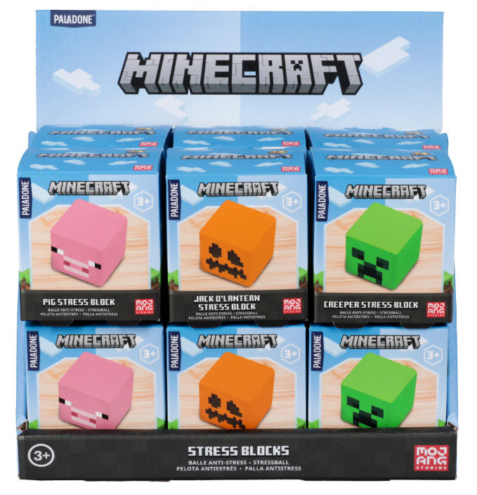 Paladone Antistress Minecraft Block Display 12pz