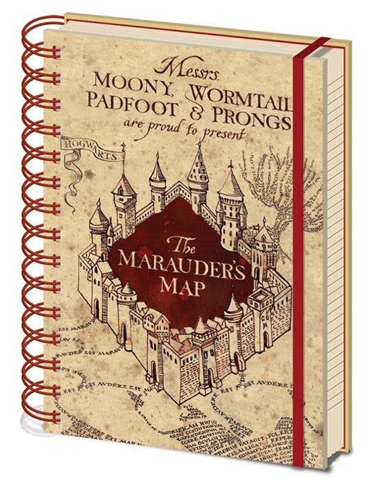 Agenda A5 Harry Potter Mappa del Malandrino