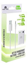FREAKS X360 Batteria + Cavo di Ricarica 3m White