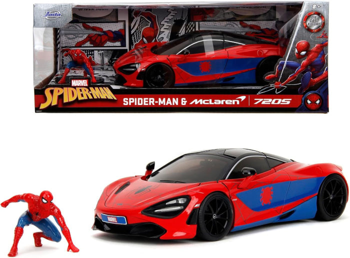JADA Spider-Man McLaren 720S Scala 1:24 + Spider-Man