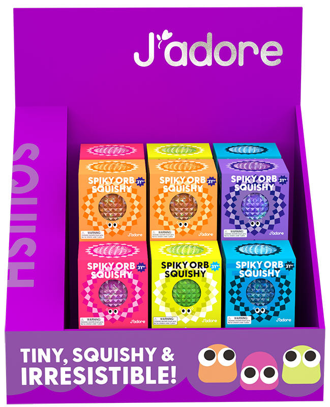 Squishy Spiky Orb 6cm 1pz Assortimento