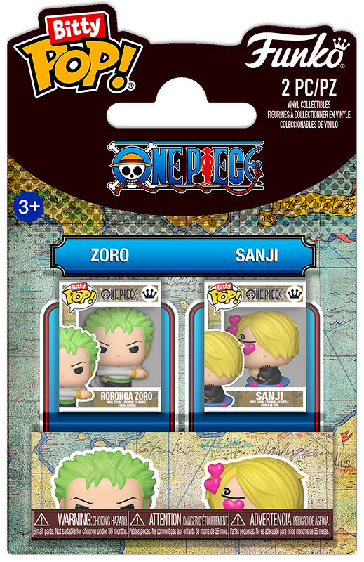 FUNKO BITTY POP 2 Pack One Piece Zoro & Sanji