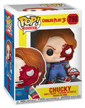 FUNKO POPS Child's Play 3 Chucky Half Face 798