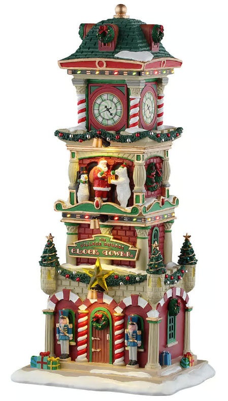 55320 LEMAX The Village Square Clock Tower + 4.5V Adaptor