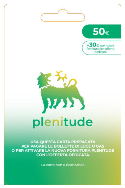 Giftcard ENI Plenitude 50 Euro
