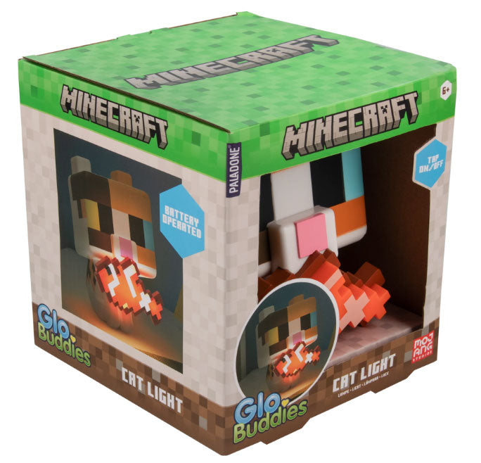 Paladone Lampada GloBuddies Minecraft Cat