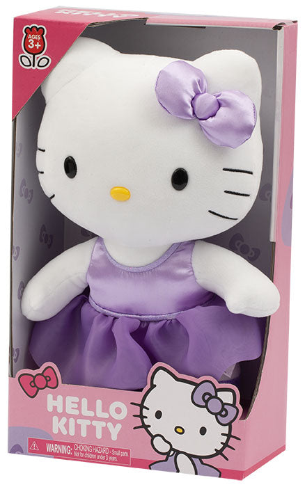 Peluche Hello Kitty Purple Satin 30cm