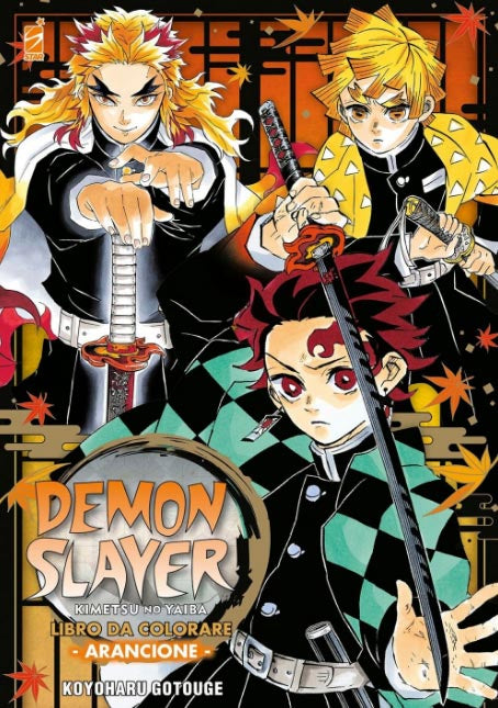 Demon Slayer Libro da Colorare #03 Arancione