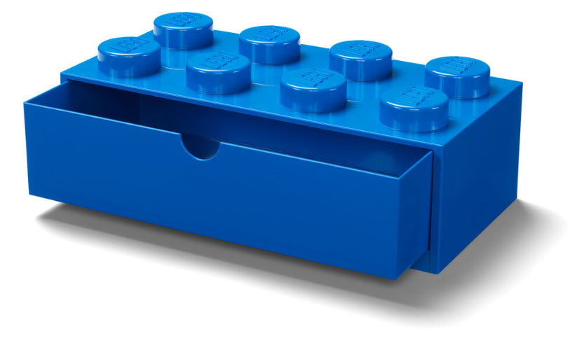 Contenitore Scrivania LEGO Brick 8 Blu