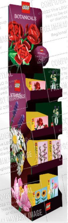 Espositore LEGO da Terra Flowers Botanical da 32pz