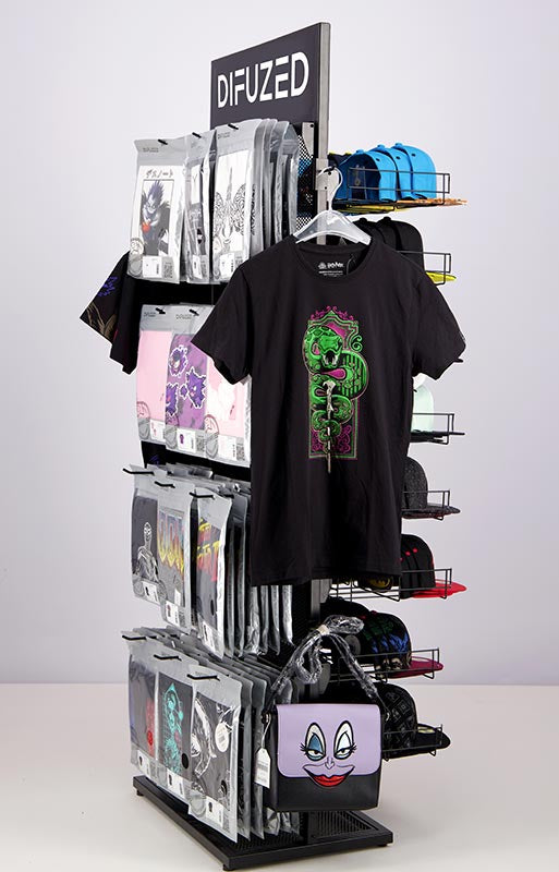 Espositore da Terra Difuzed Cap + T-Shirt 120pz