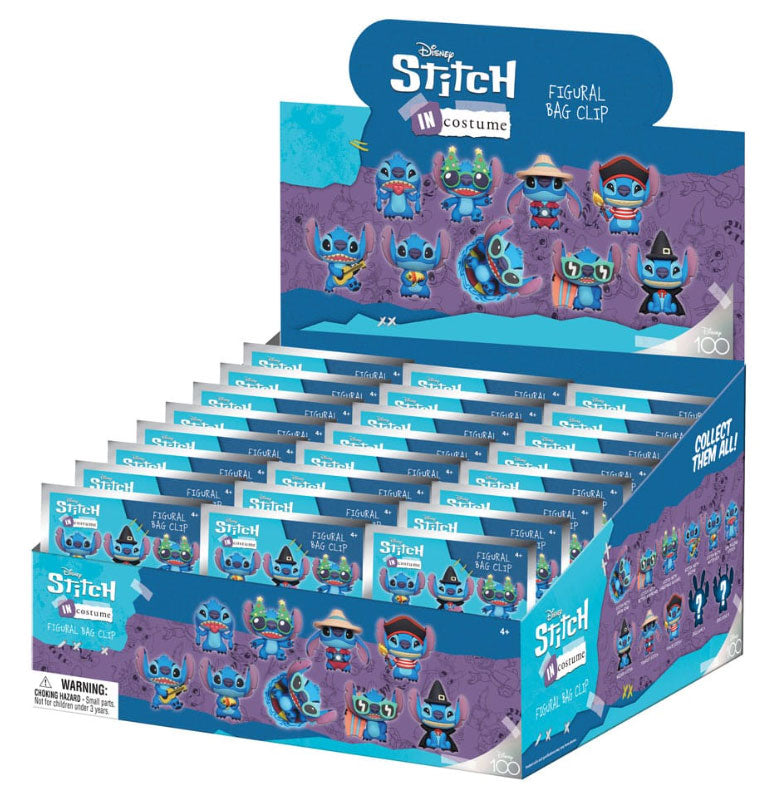 Portachiavi Clip Disney Stitch in Costume Serie 1 Display 24