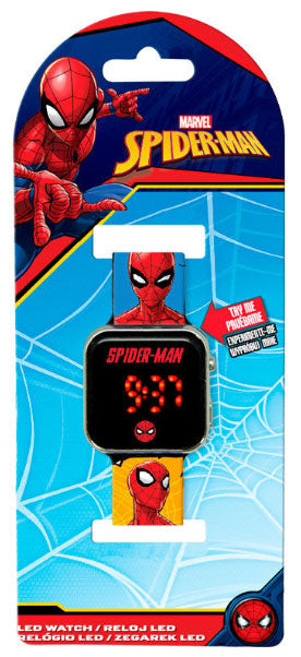 Orologio da Polso Digitale LED Spider-Man Primo Piano Comics