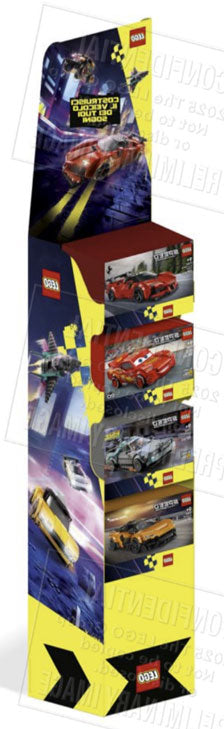 Espositore LEGO da Terra Speed Champions da 16pz