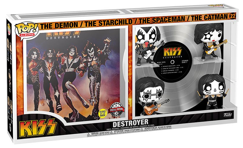 FUNKO POPS Albums Deluxe KISS Destroyer 4 Pack 22