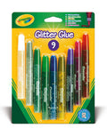 Crayola Colle Glitter Lavabili 9pz