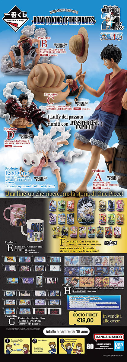 ICHIBAN KUJI One Piece Road to King of the Pirates 80 Ticket