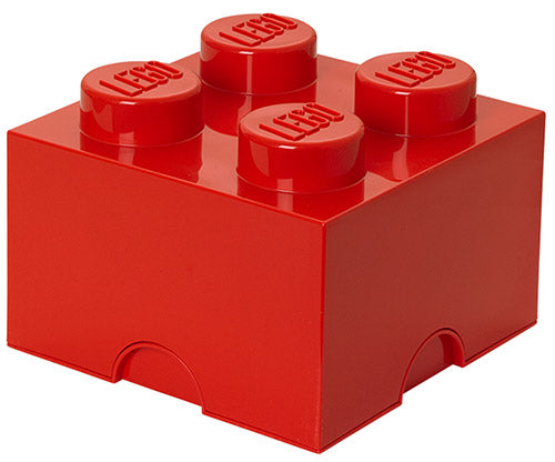 Contenitore LEGO Brick 4 Rosso