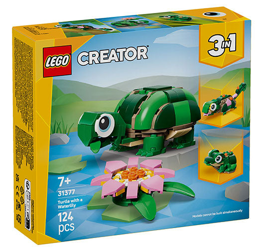 31377 Creator 3 in 1 Tartaruga con Fiore di Ninfea