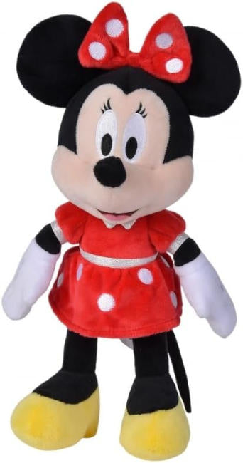 Peluche Minnie Mouse Abito Rosso 25cm