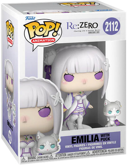 FUNKO POP Re:Zero Emilia w/Puck 2112