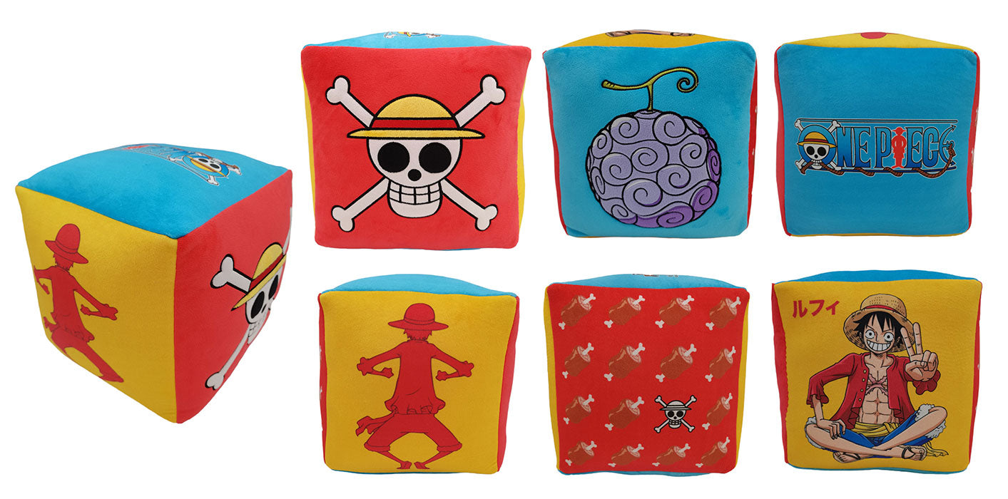 Peluche Cubo One Piece Monkey D.Luffy 25x25cm