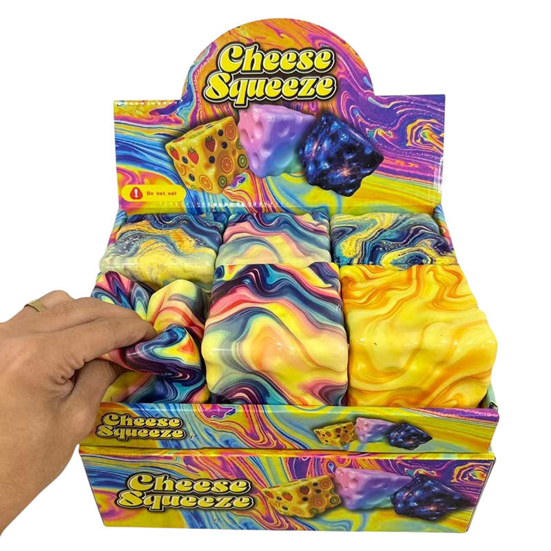 Squishy Cheese Rainbow 1pz Assortimento