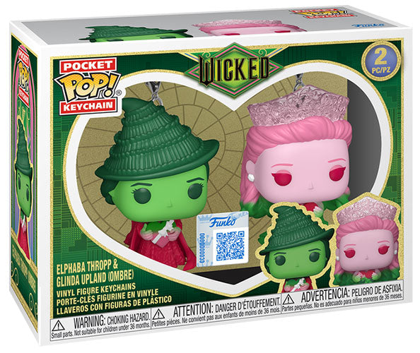 FUNKO KEY Wicked Elphaba Thropp & Glinda Upland Ombre 2 Pack