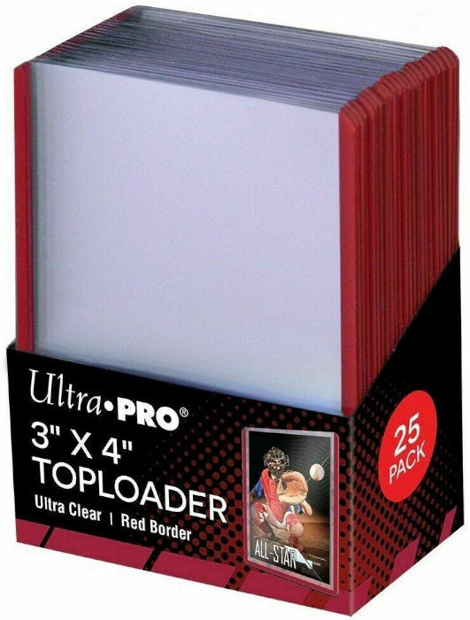 ULTRA PRO Bustine Rigide Toploader Red 25pz