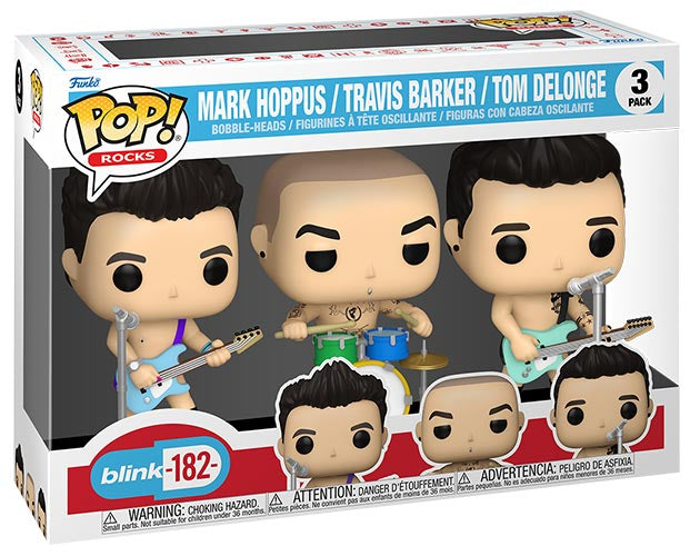 FUNKO POPS Rocks Blink 182 Hoppus/Barker/Delonge 3 Pack