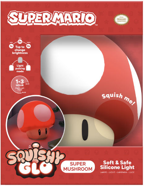 Paladone Lampada SquishyGlo Super Mario Super Mushroom
