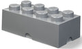 Contenitore LEGO Brick 8 Grigio Scuro