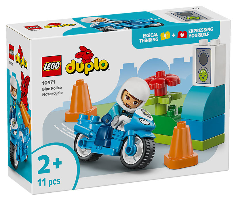10471 Duplo Town Motocicletta Blu della Polizia