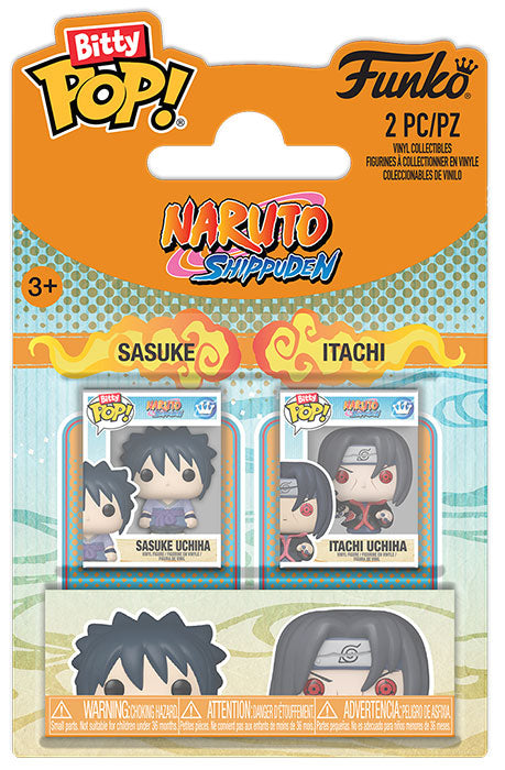 FUNKO BITTY POP 2 Pack Naruto Shippuden Sasuke & Itachi