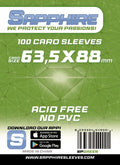 SAPPHIRE Bustine Protettive 63.5x88mm Green 100pz