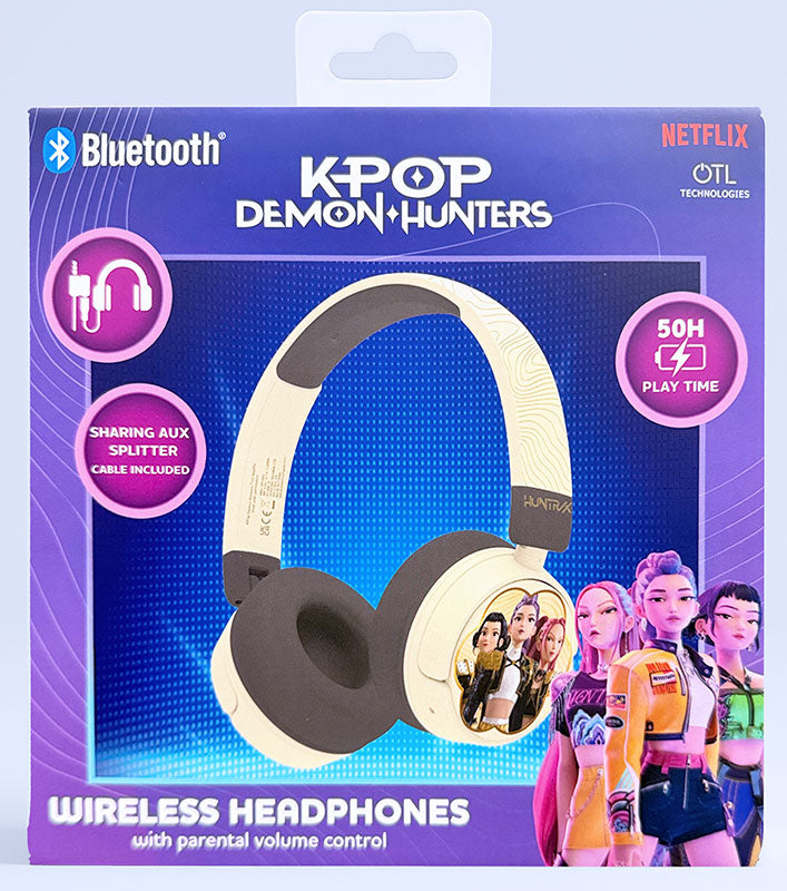 KPop Demon Hunters Cuffie Wireless Huntrix Beige